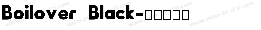 Boilover Black字体转换